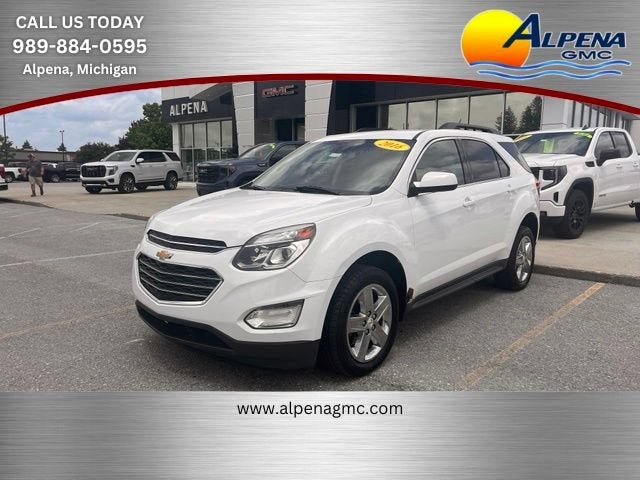 2016 Chevrolet Equinox LT in Summit White — front three-quarter view