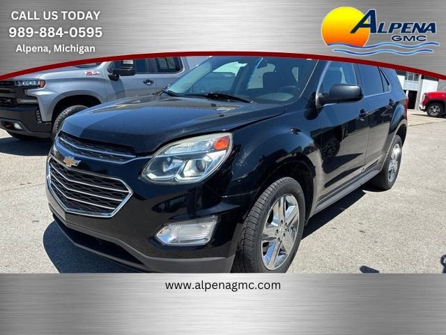 2016 Chevrolet Equinox LT in Black — front three-quarter view