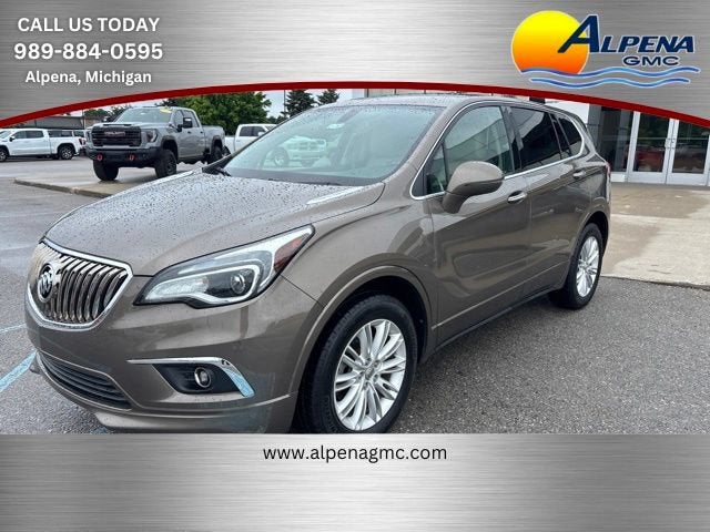 2017 Buick Envision Preferred in Bronze Alloy Metallic — front three-quarter view