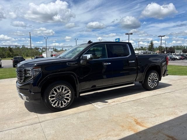 2026 GMC Sierra 1500 Denali Ultimate in Onyx Black — front three-quarter view