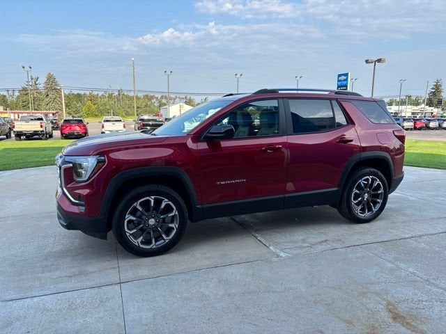 2027 GMC Terrain AWD Elevation in Volcanic Red Tintcoat — front three-quarter view