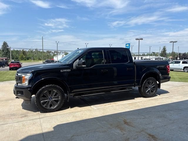 2018 Ford F-150 XLT in Black — front three-quarter view