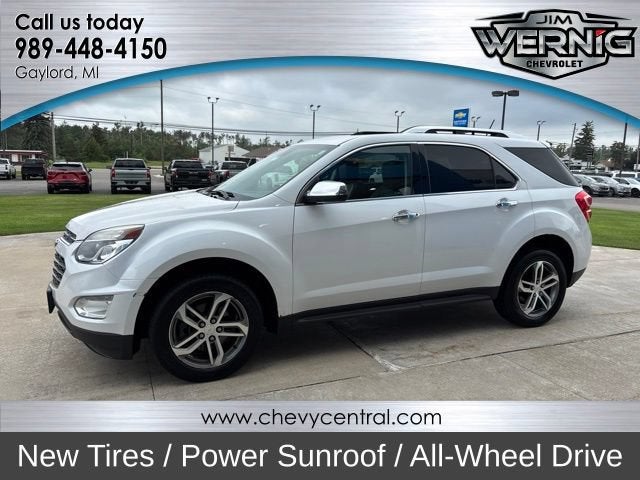 2016 Chevrolet Equinox LTZ in Iridescent Pearl Tricoat — front three-quarter view